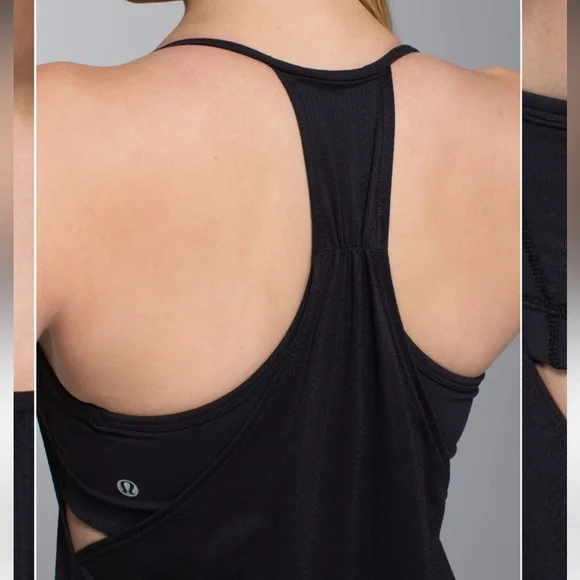 Lululemon No Limit Tank Black Excellent Condition Size 10 - Picture 2 of 8
